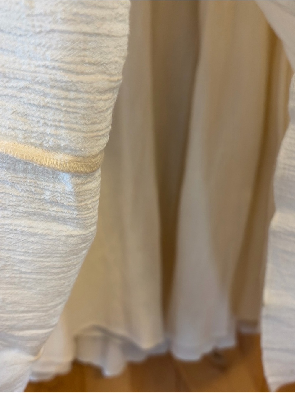 Vtg Polo RALPH LAUREN JEANS CO Skirt Midi Ivory Boho 90s Country L Cottage - Picture 6 of 12